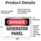 Signmission Generator Panel, 10 in W x Rectangle, Vinyl Decal OS-2PACK-DS-D-710-L-1967 - alternate 6